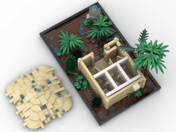LEGO Diorama Jurassic Park Toilettes - CreatiBrick