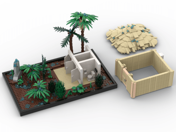 LEGO Diorama Jurassic Park Toilettes - CreatiBrick