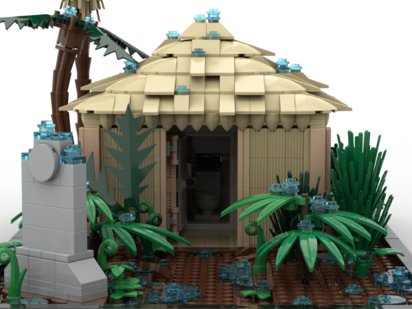 LEGO Diorama Jurassic Park Toilettes - CreatiBrick