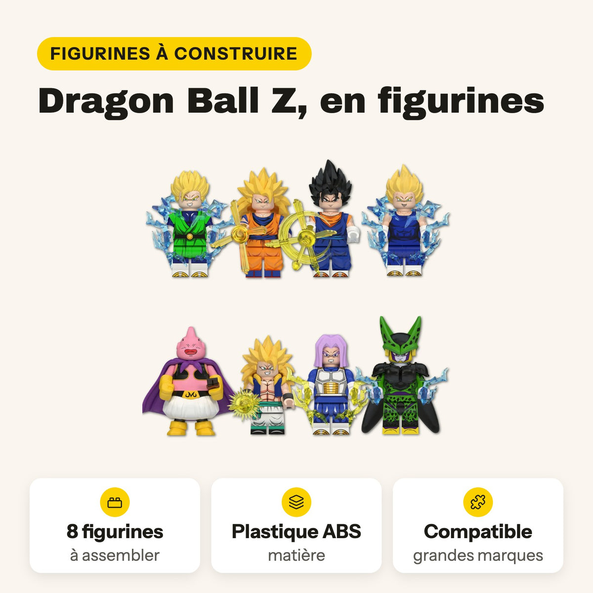 LEGO Dragon Ball Z Kai, minifiguras para montar