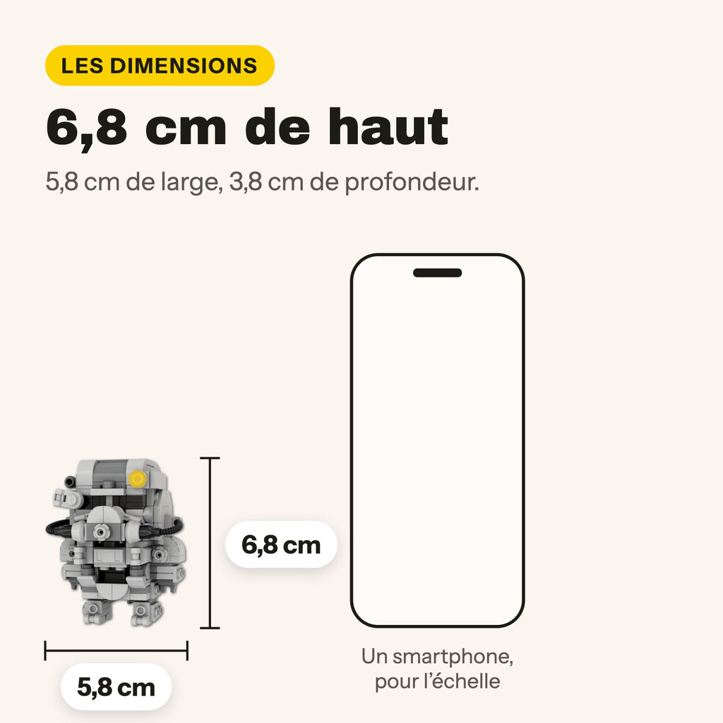 Medidas de la power armor de Fallout: 6,8 cm de alto