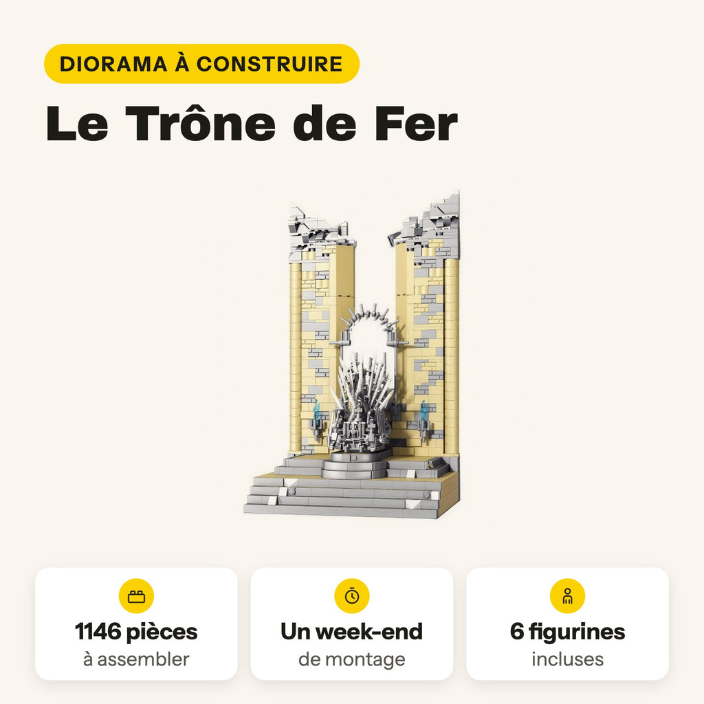 LEGO Juego de Tronos Trono de Hierro para construir