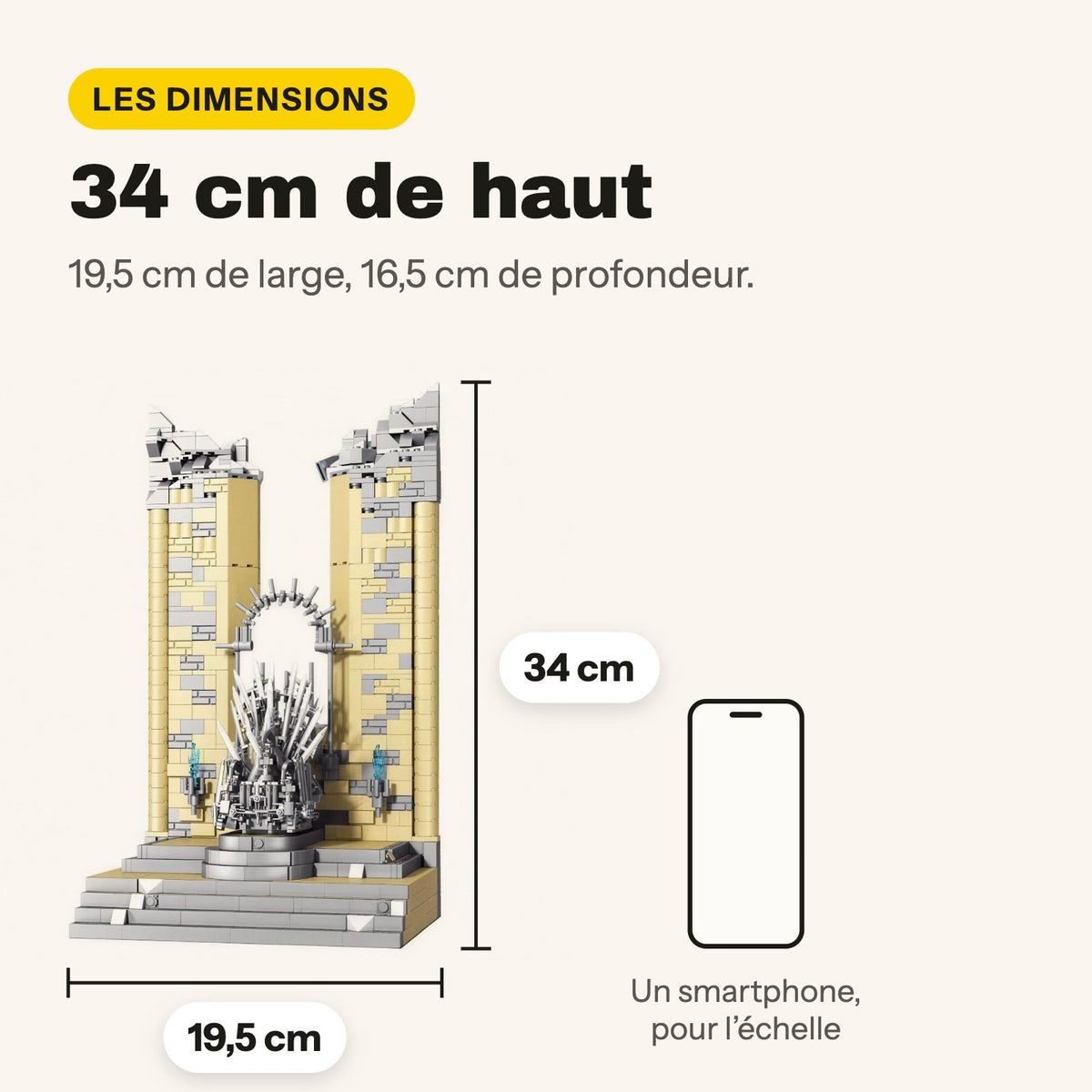 LEGO Juego de Tronos Trono de Hierro para construir