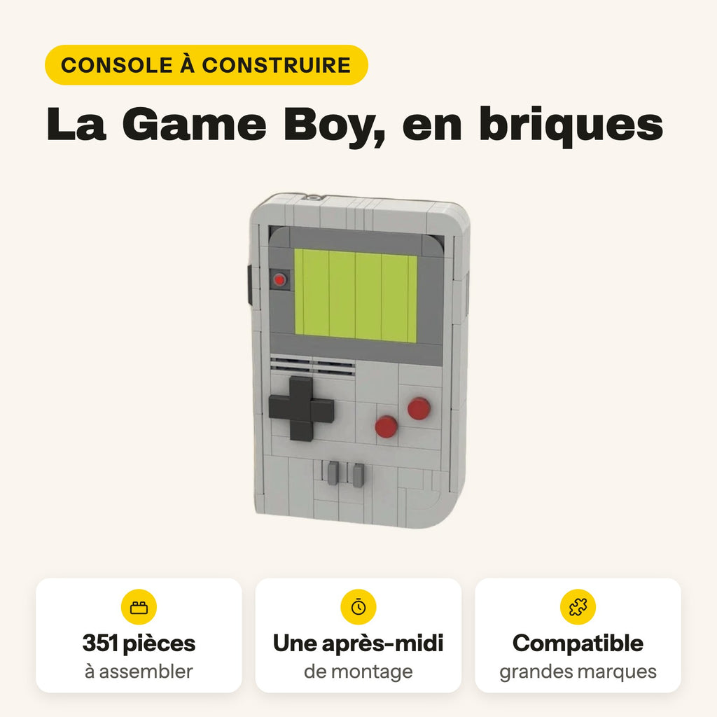 Game Boy para construir con ladrillos compatibles con LEGO