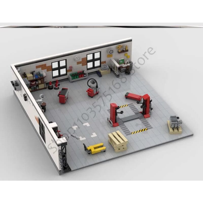LEGO Garage Moc - CreatiBrick