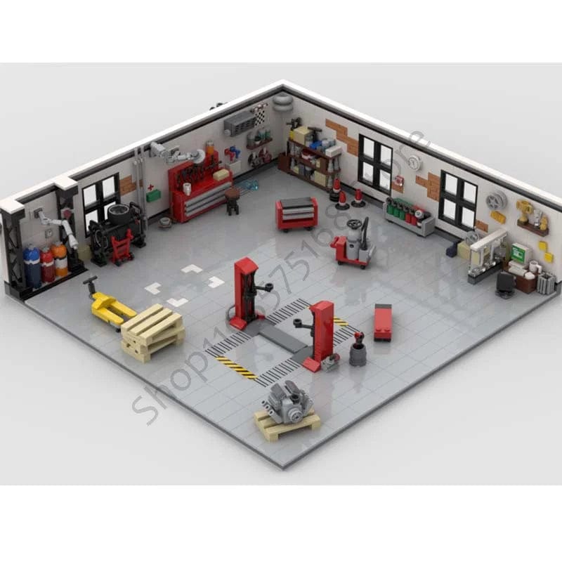 LEGO Garage Moc - CreatiBrick