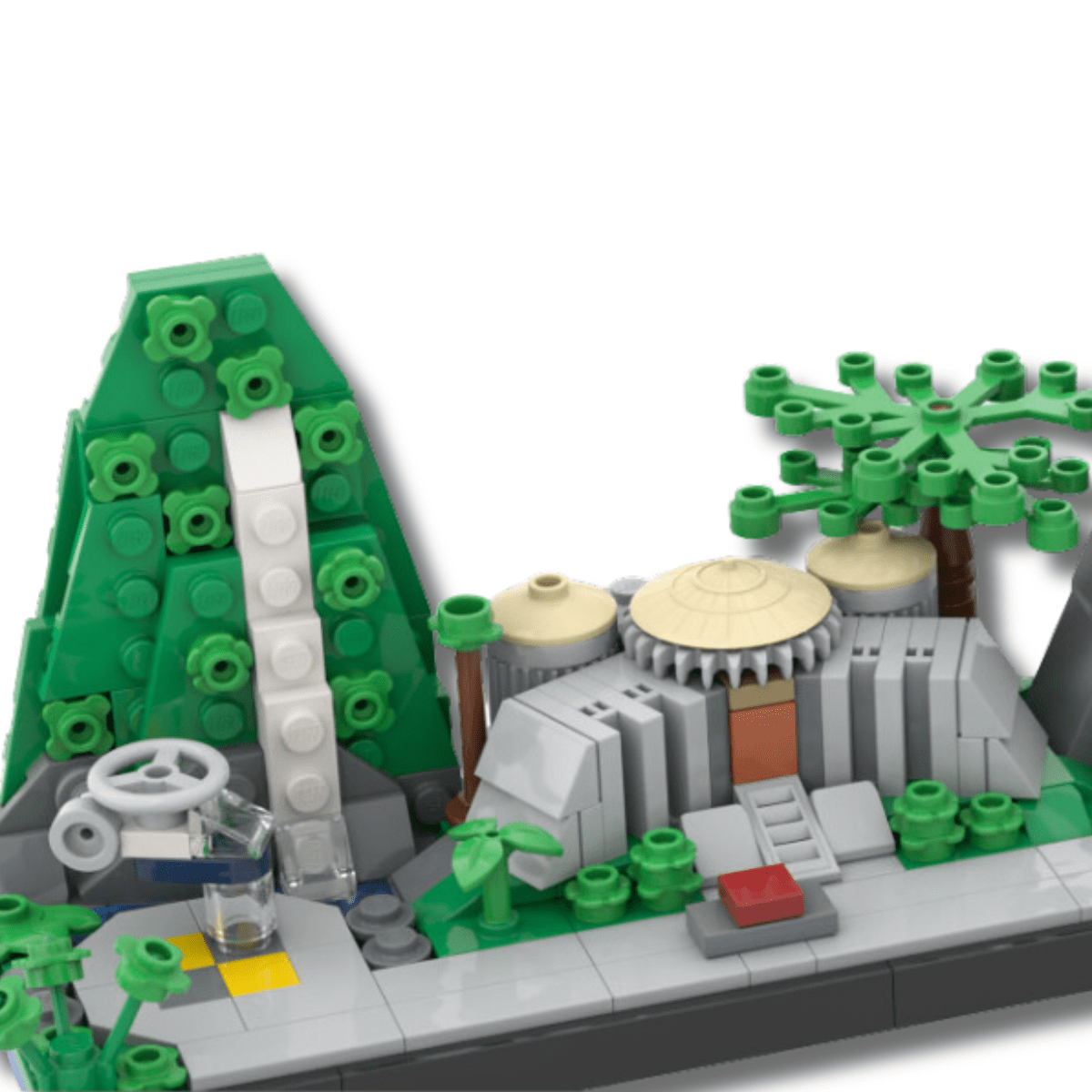 LEGO Jurassic Park Diorama Micro Scale - CreatiBrick