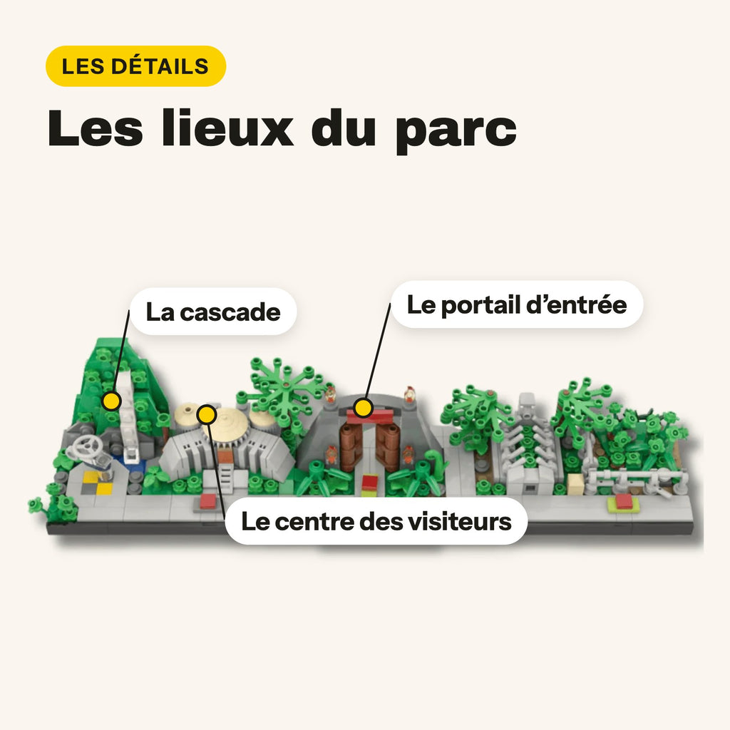 LEGO Jurassic Park Diorama a escala micro para construir