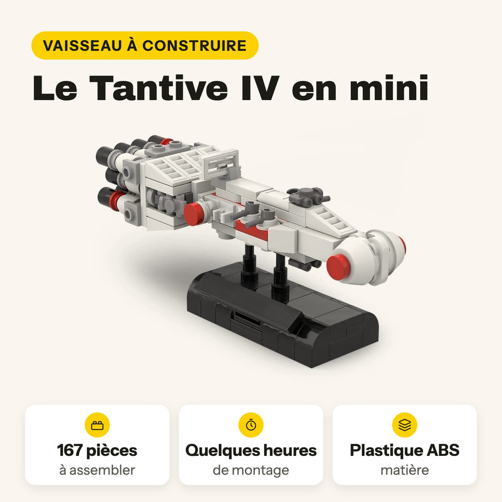 Mini Tantive IV para construir, 167 piezas compatibles con LEGO