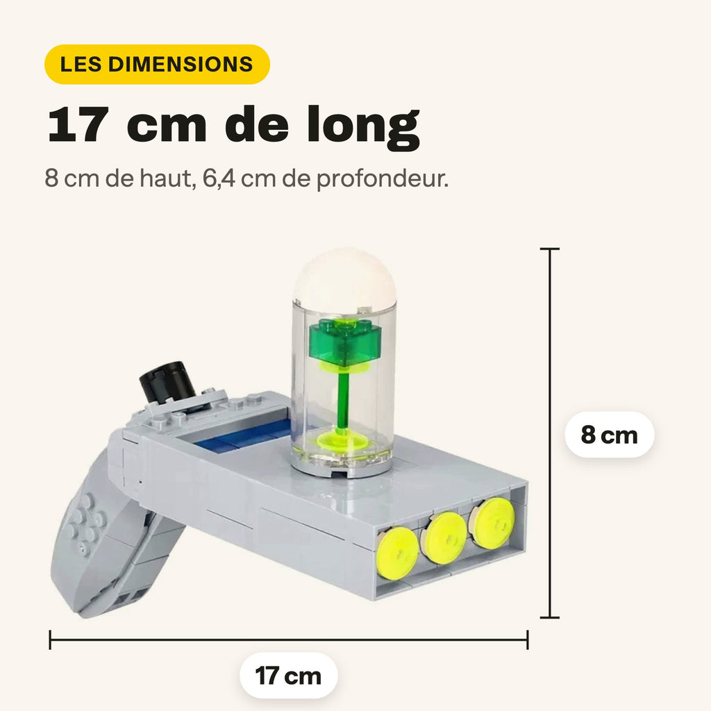 LEGO Rick y Morty pistola de portales para construir