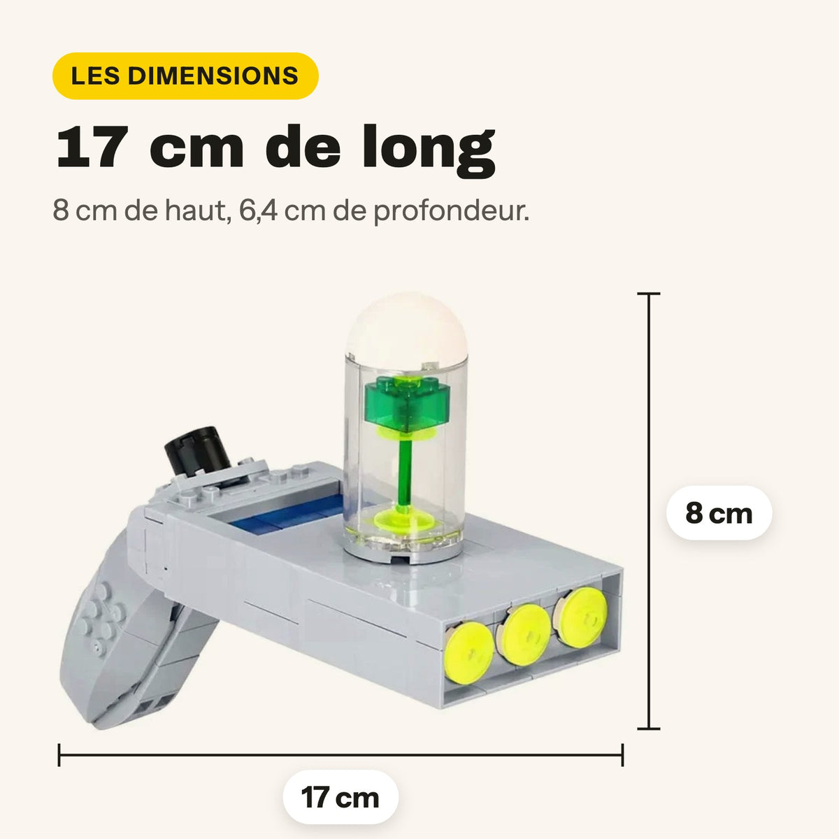 LEGO Rick y Morty pistola de portales para construir