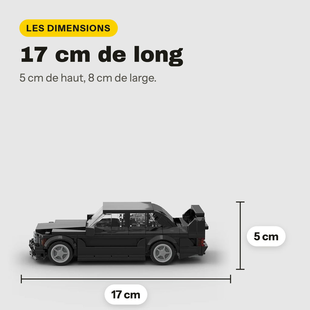 LEGO Mercedes 190E Evolution II negro para construir