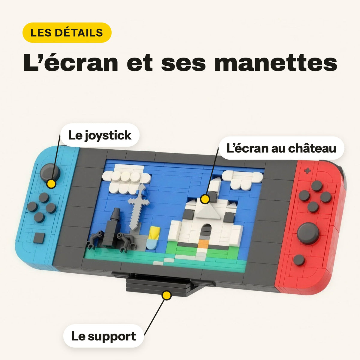 LEGO Nintendo Switch para construir, con su soporte