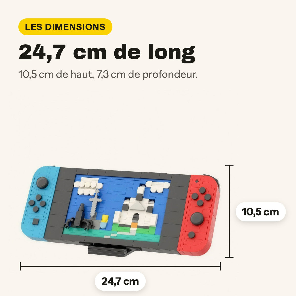 LEGO Nintendo Switch para construir, con su soporte