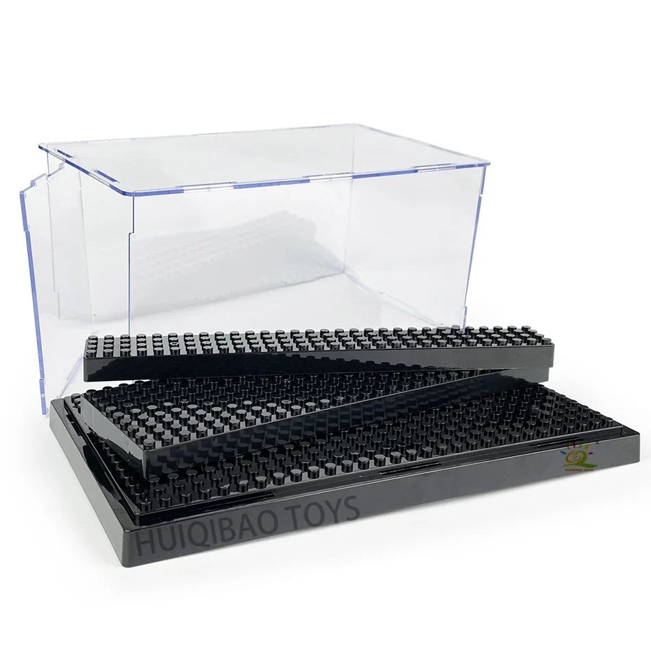 Vitrine Figurine LEGO, gradins noirs
